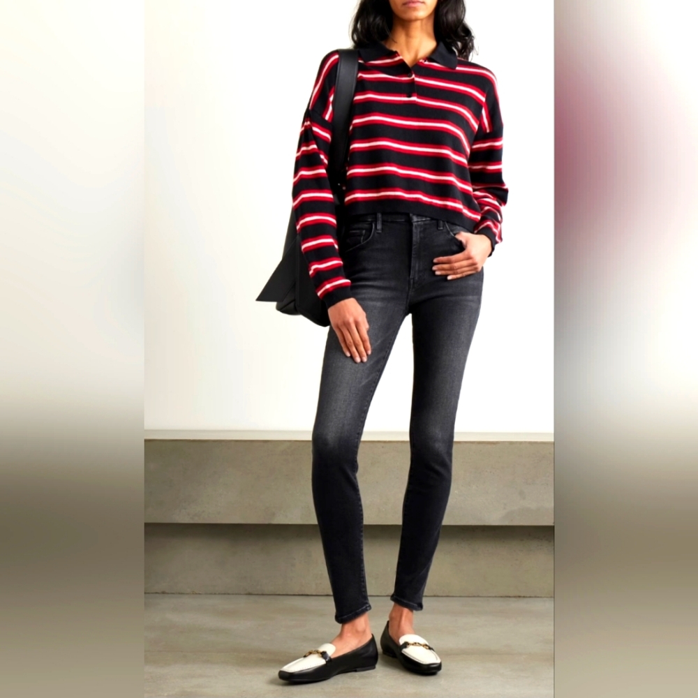 MOTHER The Looker Mid-Rise Skinny Jeans In Not Guilty Sz 31